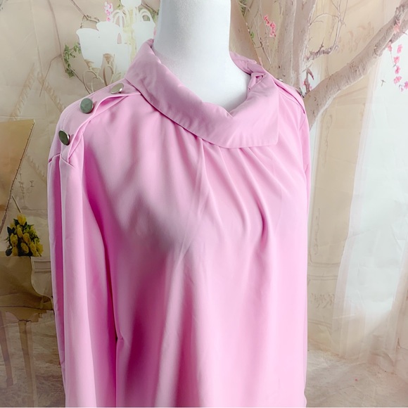 NEW Eloquii Collared Shoulder Button Blouse - Picture 7 of 11